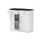 Baxton Studio Lauren White and Brown Kitchen Cabinet with Two Doors and Two Drawers 119-6522 - alternate 5